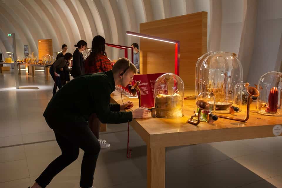 cité du vin in Bordeaux. ticket entry to permanent exposition