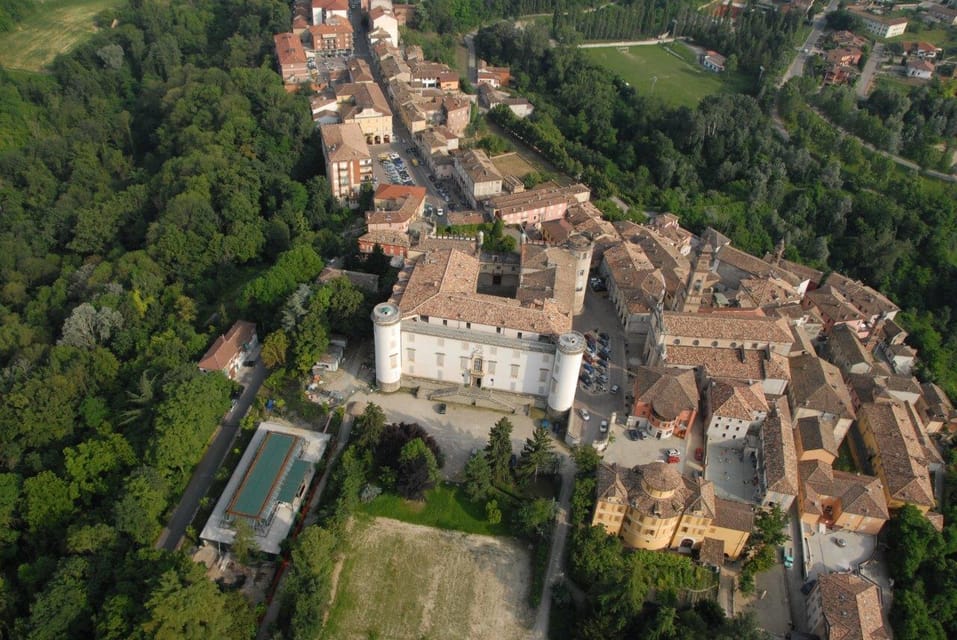 Costigliole d'Asti aerial view, Piemont region
