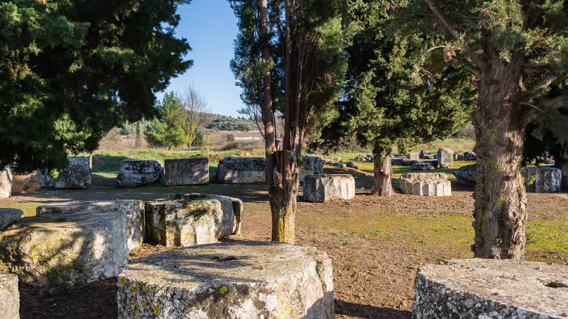 archeological sit in Peloponnese Nemea wine region