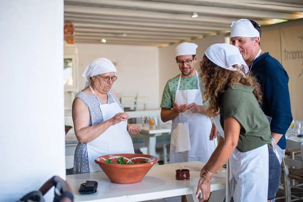 Greek Cooking Class with locals. Cook like locals some family food