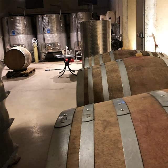 Visiting a winery cellar in Faugères on a day trip from Béziers