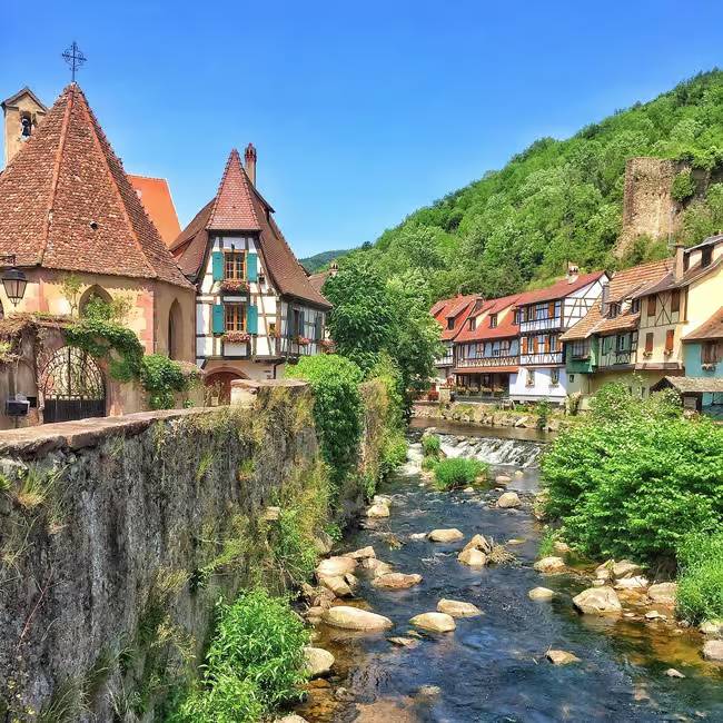 Pretty old city vews on Alsace Medieval and Wine Tasting Day Tour from Colmar
