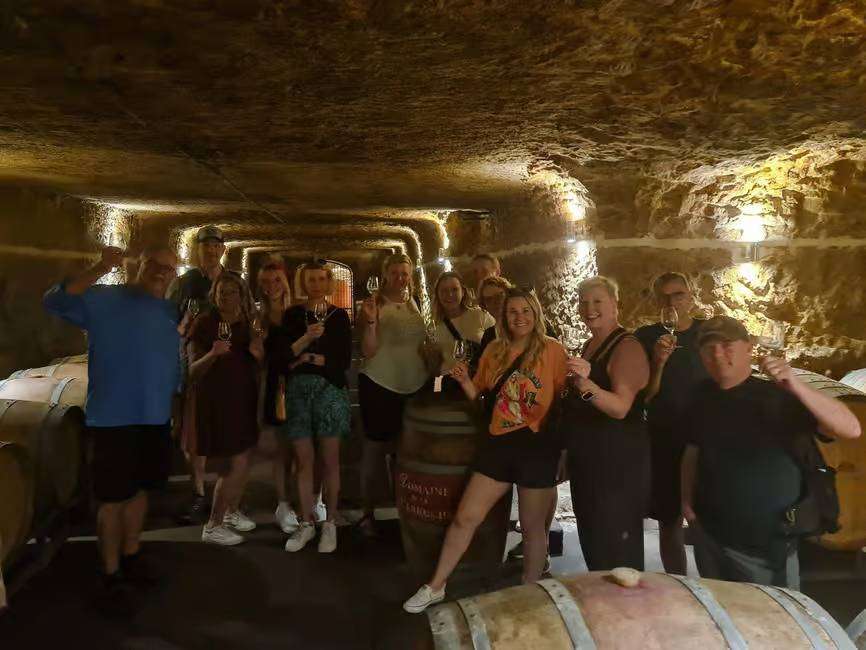 winery visit during cycling tour in Angers
