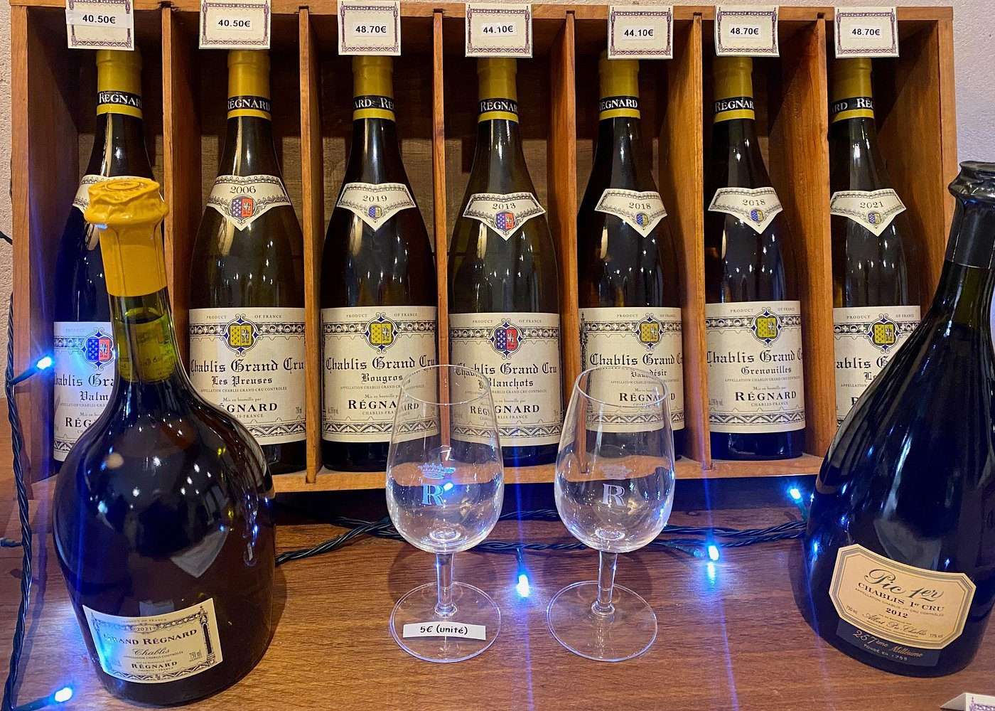 Some of Regnard winery in Chablis, on a Brocard and Regnard wine tasting day