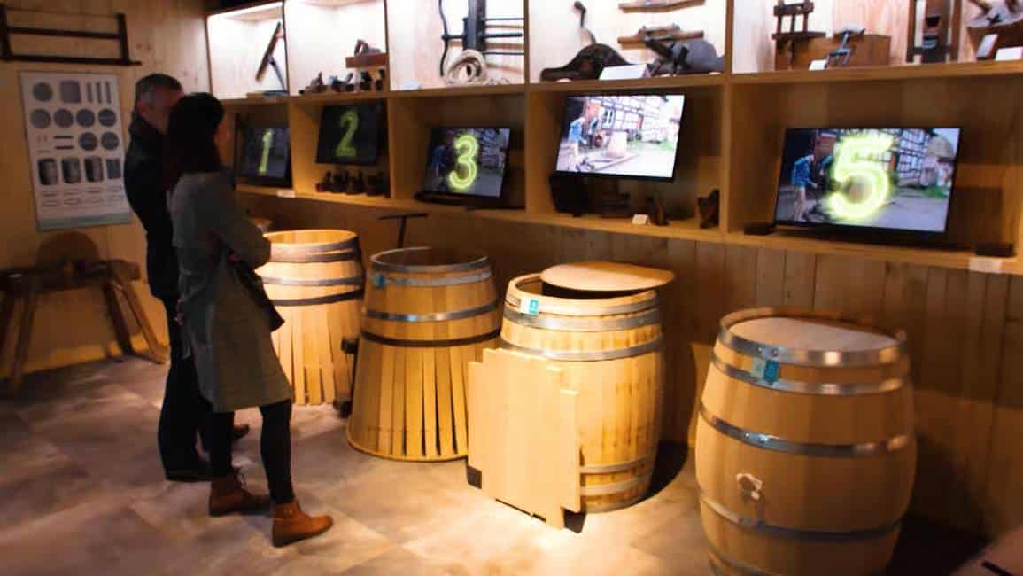 Multi media wine show in Colmar Alsace Wine Museum