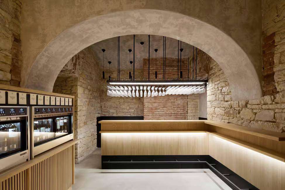 inside the wine bar WineList, who propose Prague wine tasting experience