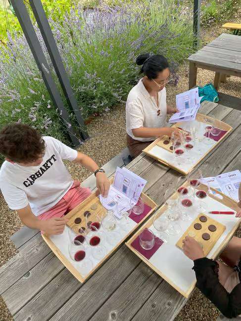 wine and chocolate tasting with Chinon wines